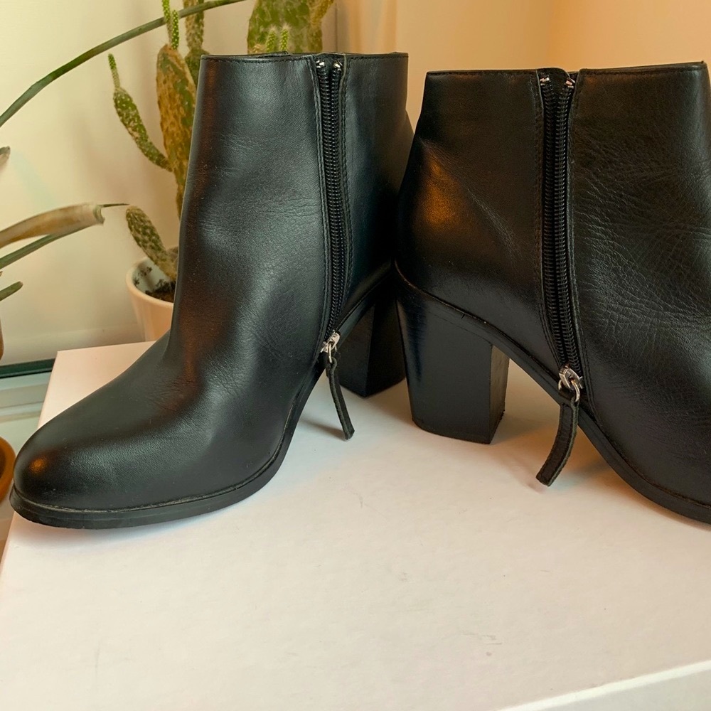 Classic Black Heeled Booties